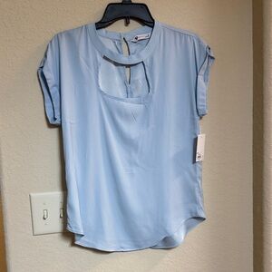So Good For Life Light Blue Women's Top Size M